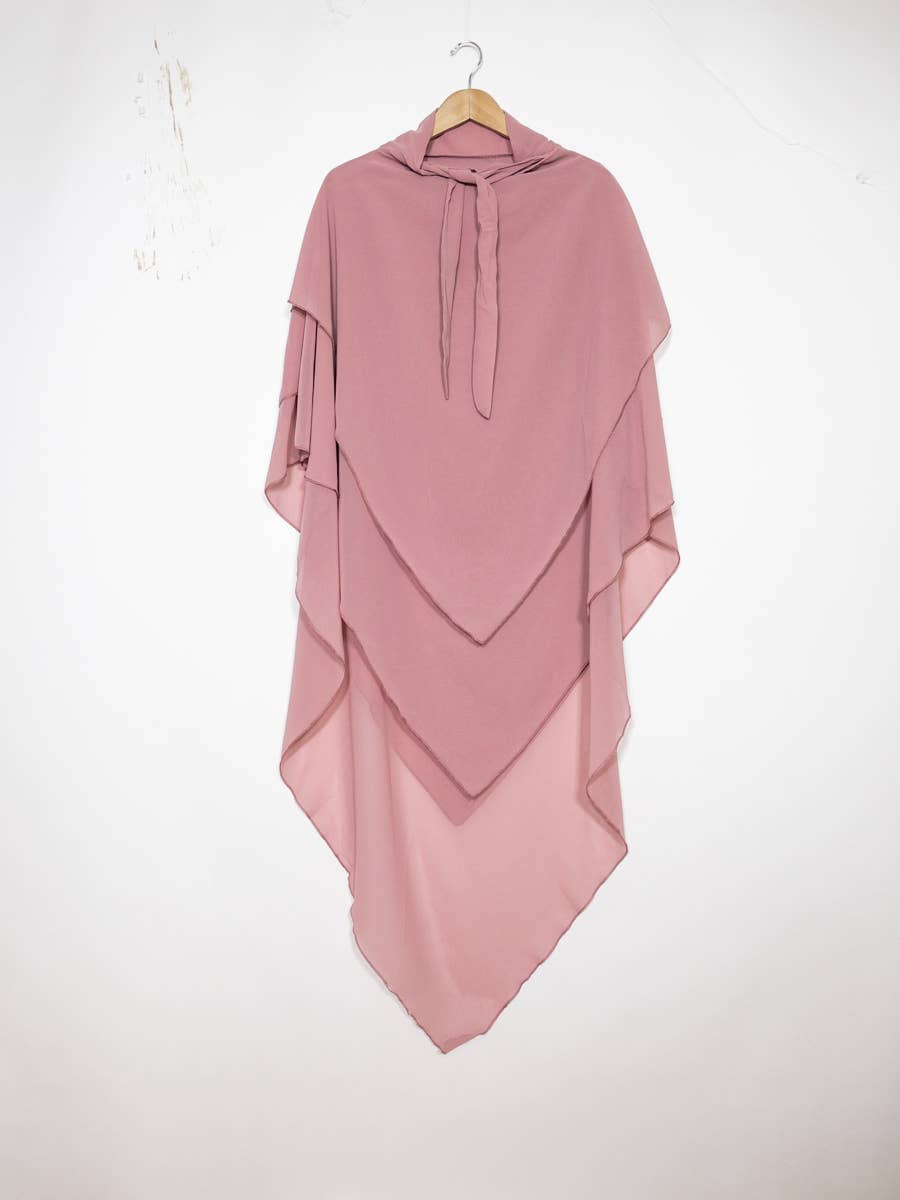 Khimar long en mousseline