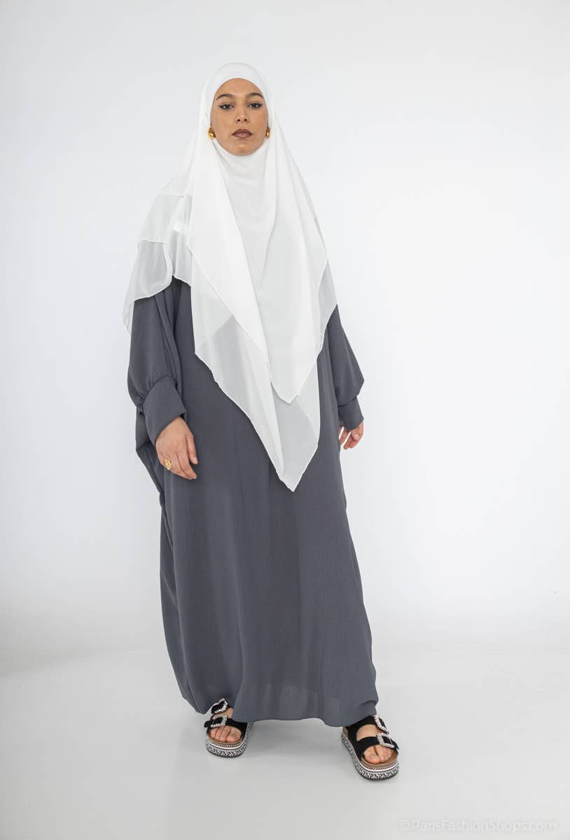 Khimar long en mousseline