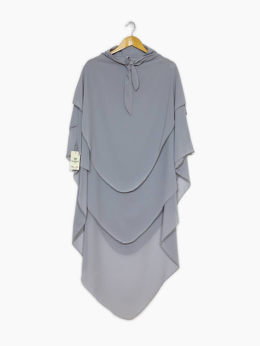 Khimar long en mousseline