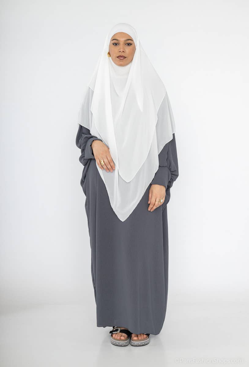 Khimar long en mousseline