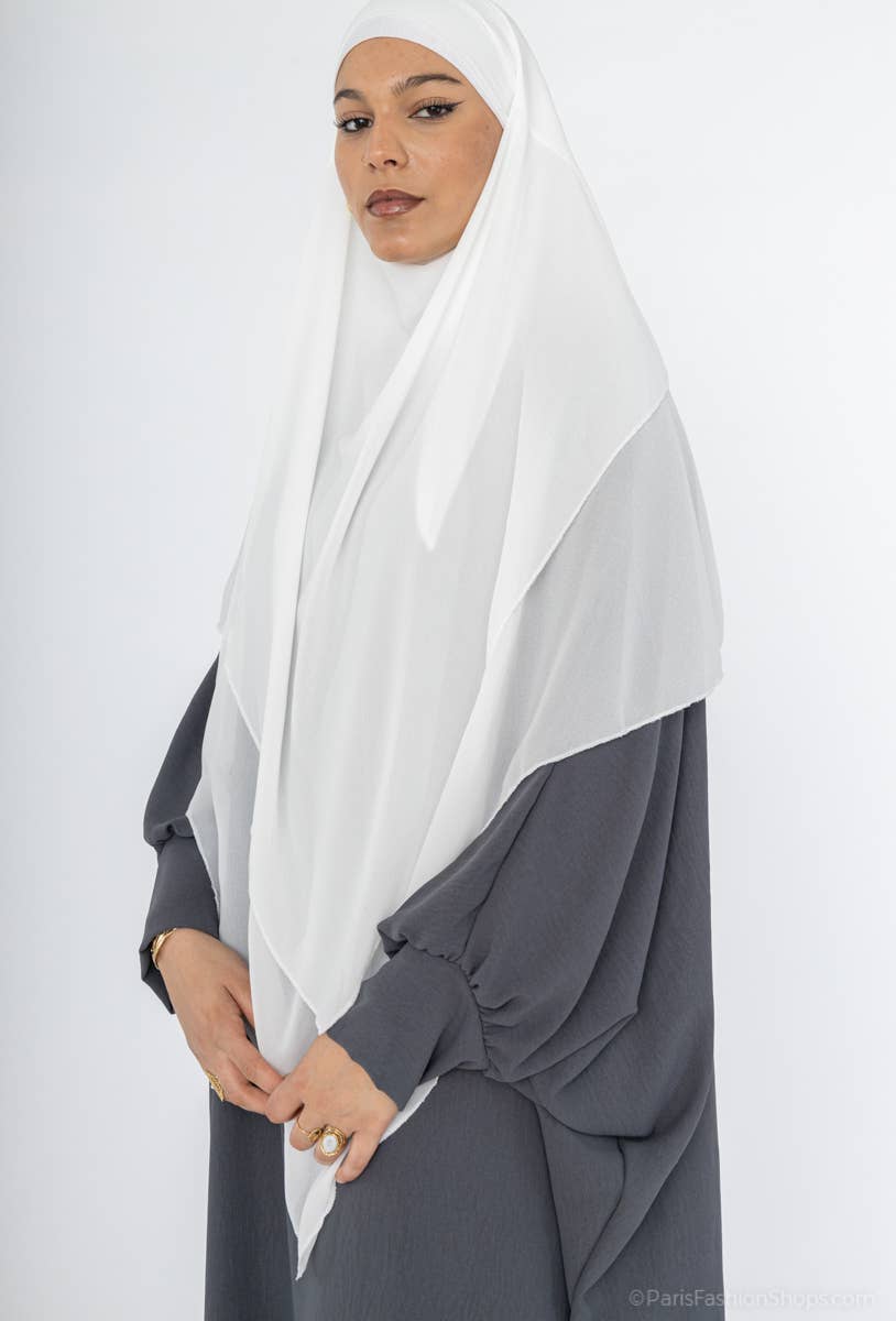 Khimar long en mousseline