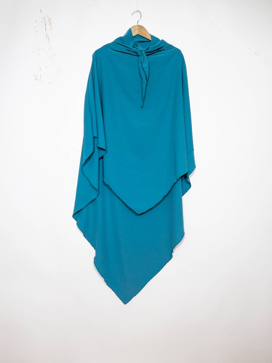 Khimar long en soie de médine