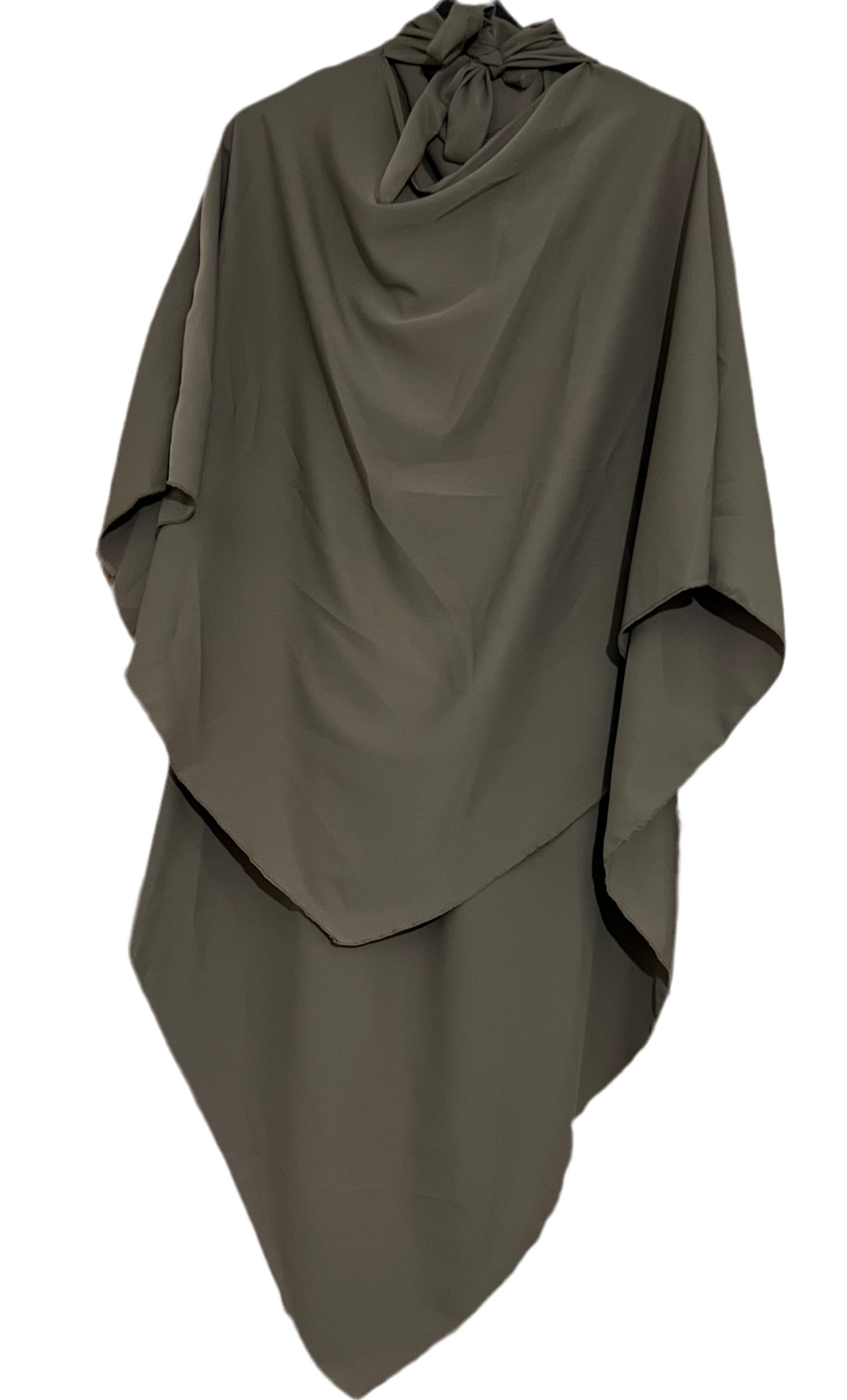 Khimar long en soie de médine