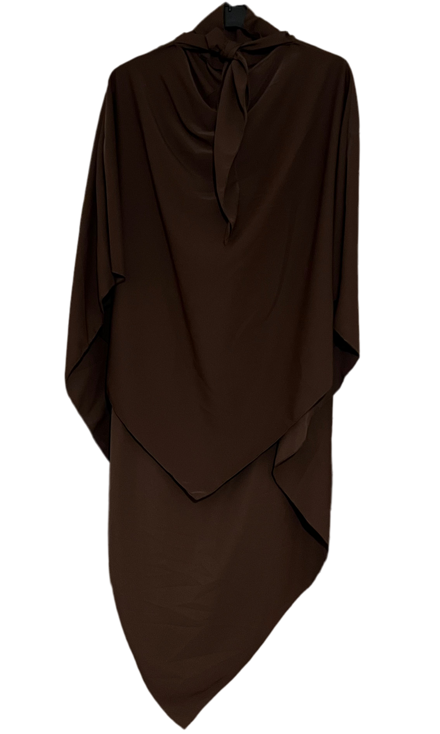 Khimar long en soie de médine