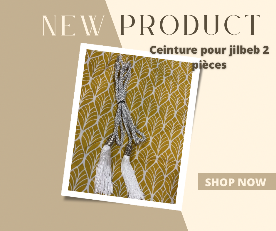 Ceinture pour jilbeb 2 pièces