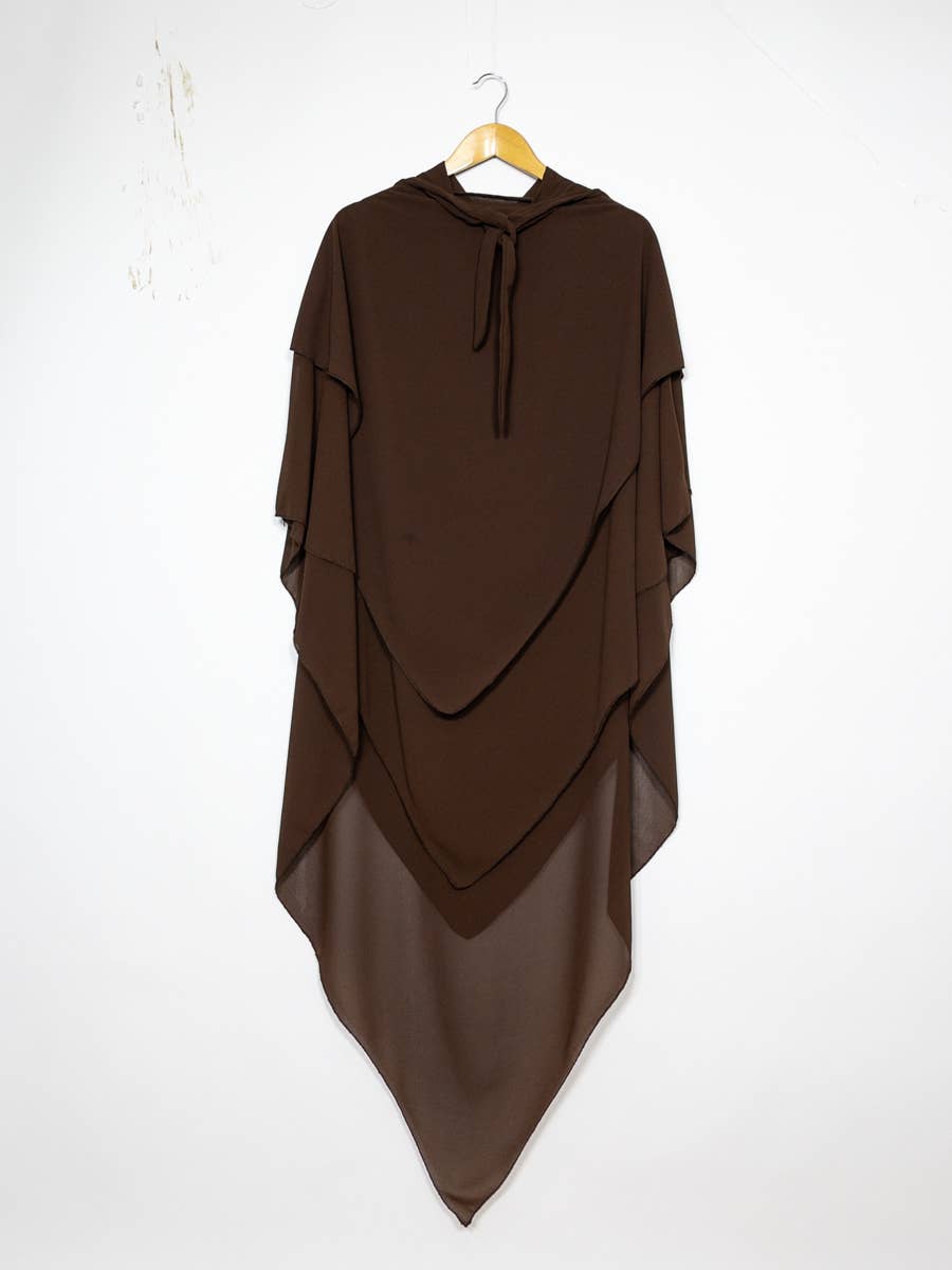 Khimar long en mousseline