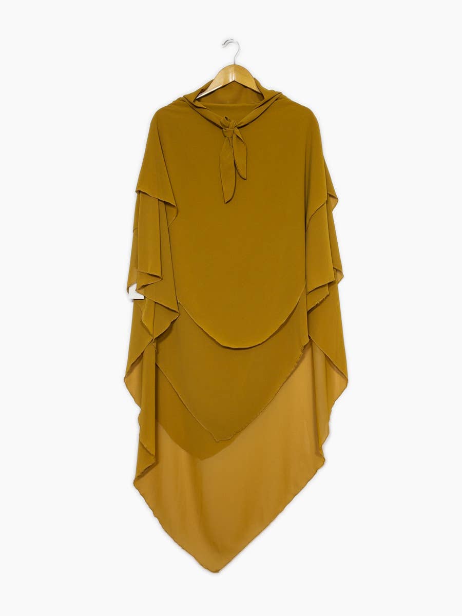 Khimar long en mousseline