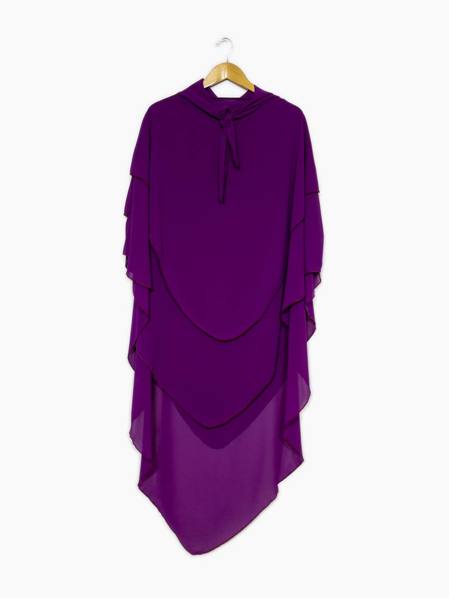 Khimar long en mousseline